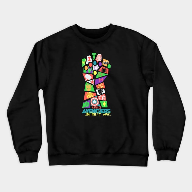 power hand Crewneck Sweatshirt by lomlire